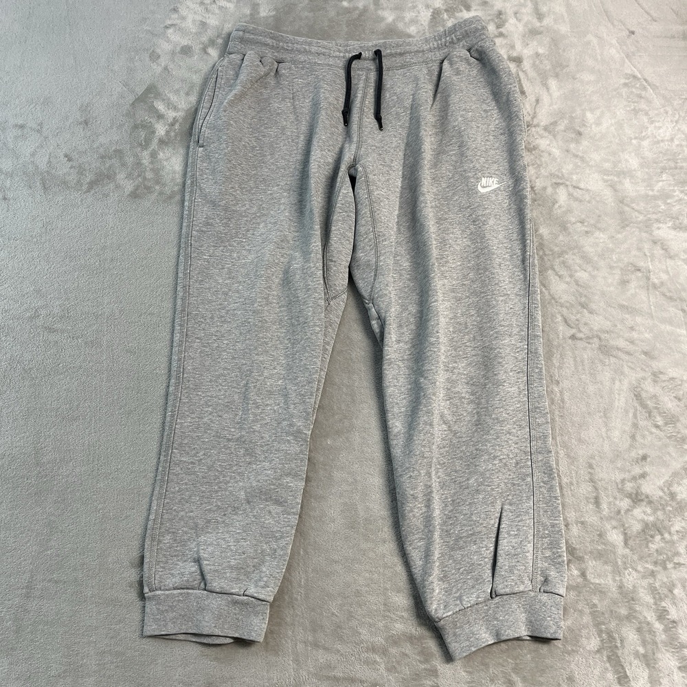 Nike Cuffed Fleece Baggy Relaxed Jogger Sweatpants Men's XL Gray Training Gym